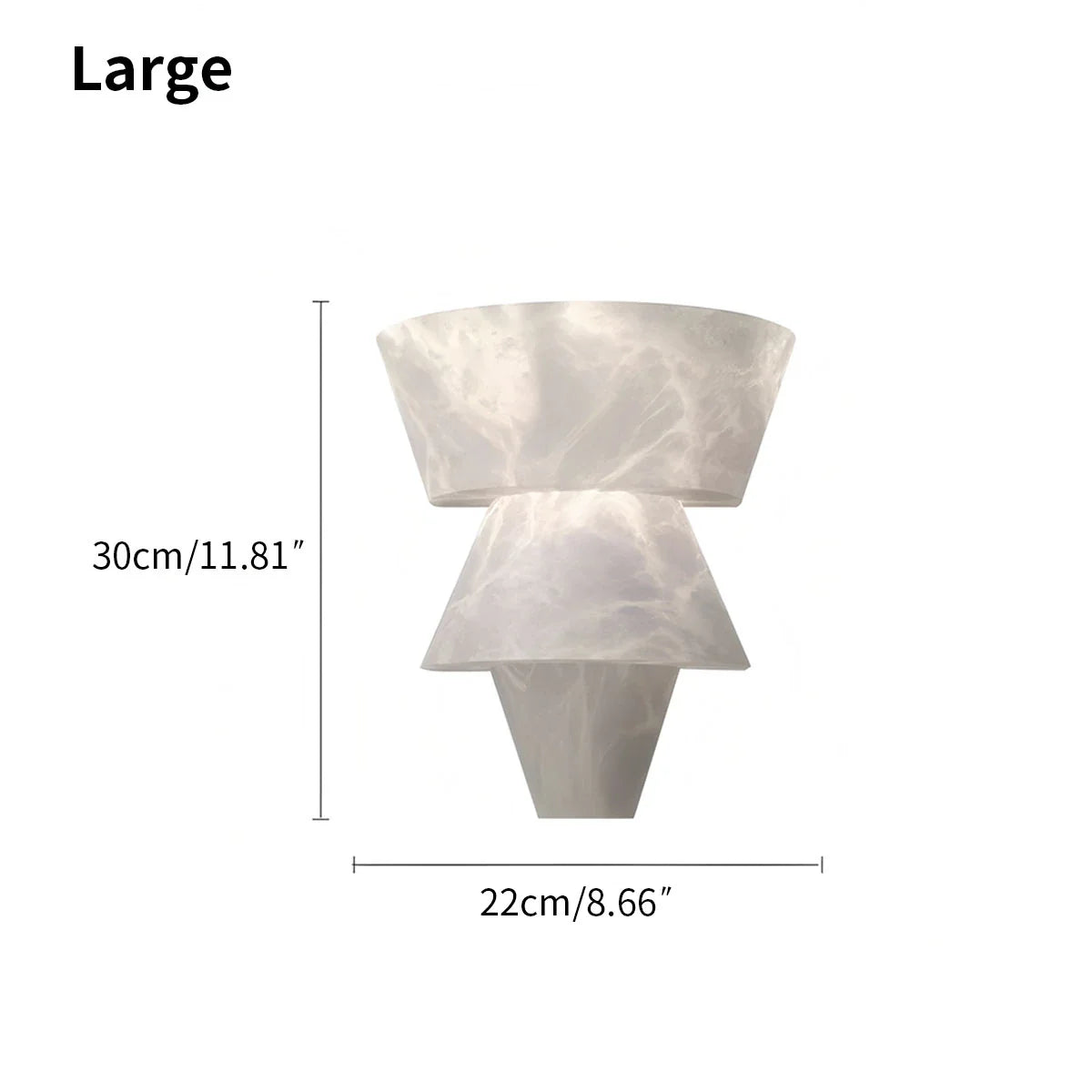 Feyran Cone Splicing Spanish Alabaster Wall Sconce