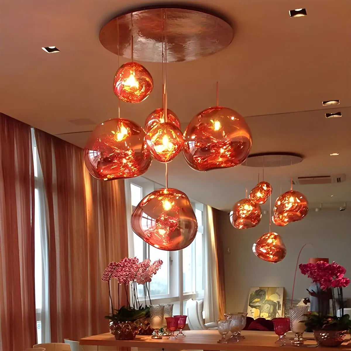 Feyran Large Lava Chandelier Customization