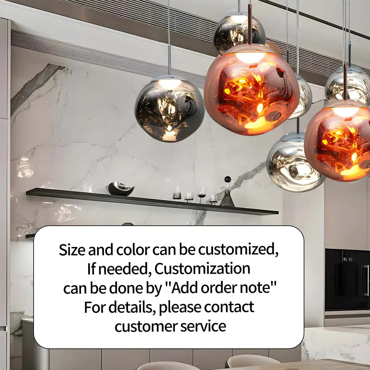 Feyran Large Lava Chandelier Customization