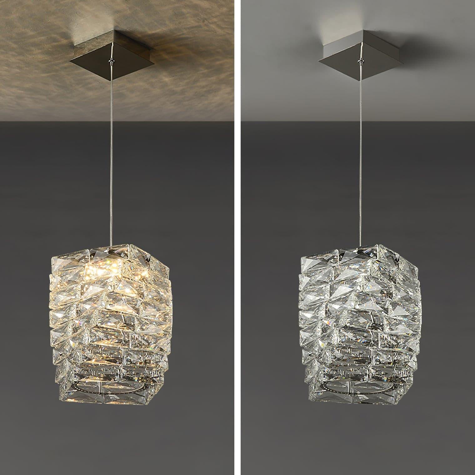 Elegant Crystal LED Pendant Lamp Chandelier for Modern Home Decor Lighting