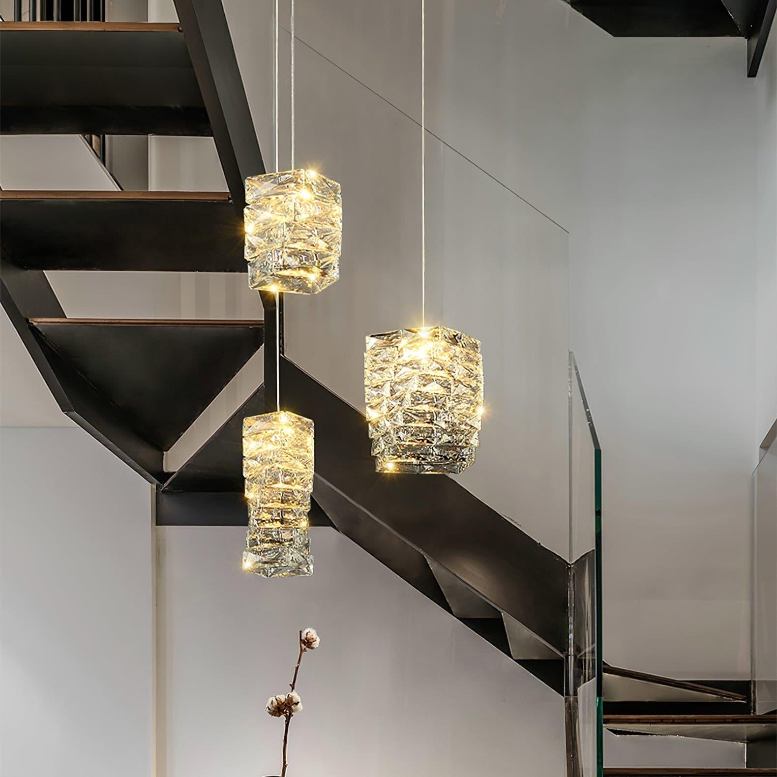 Elegant Crystal LED Pendant Lamp Chandelier for Modern Home Decor Lighting