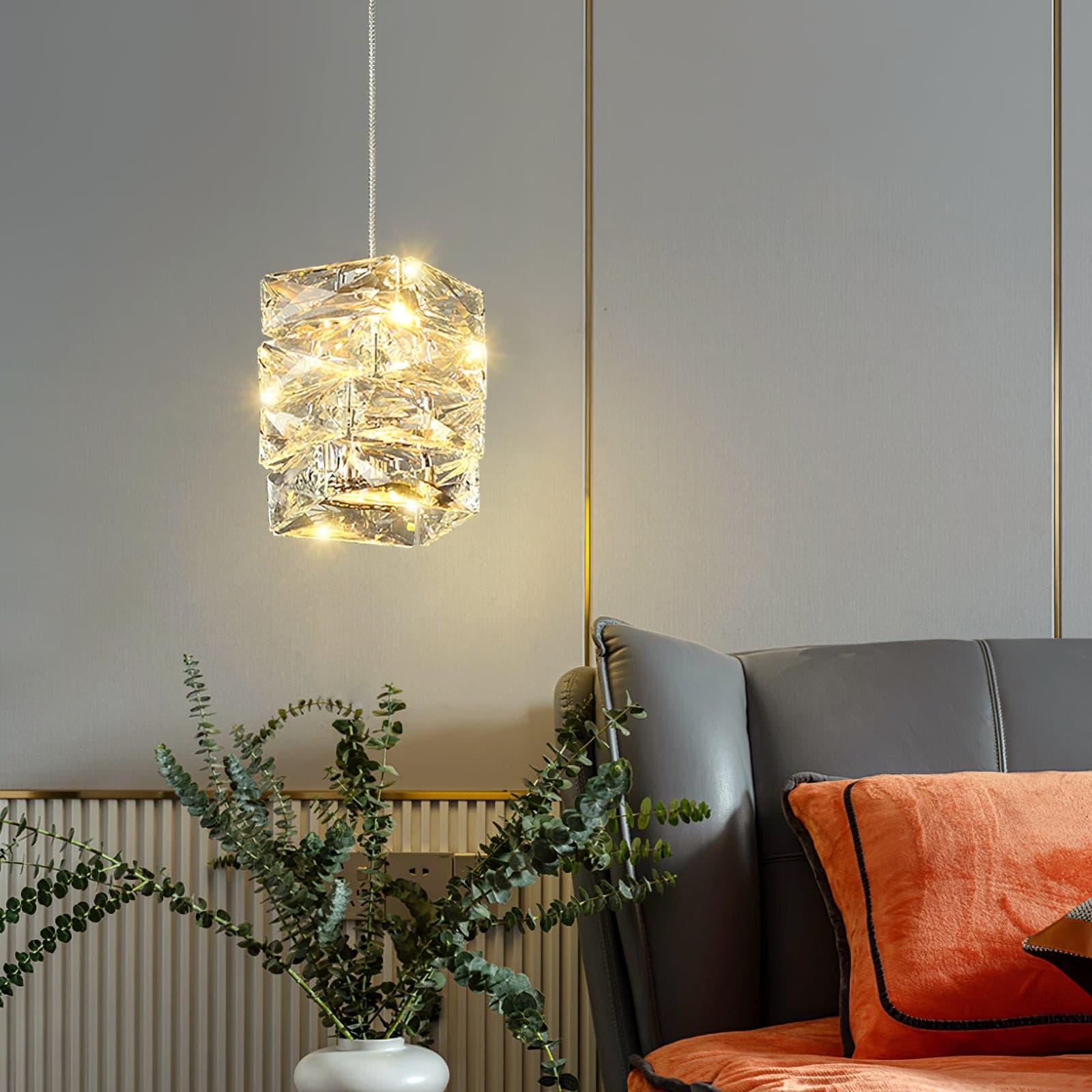 Elegant Crystal LED Pendant Lamp Chandelier for Modern Home Decor Lighting