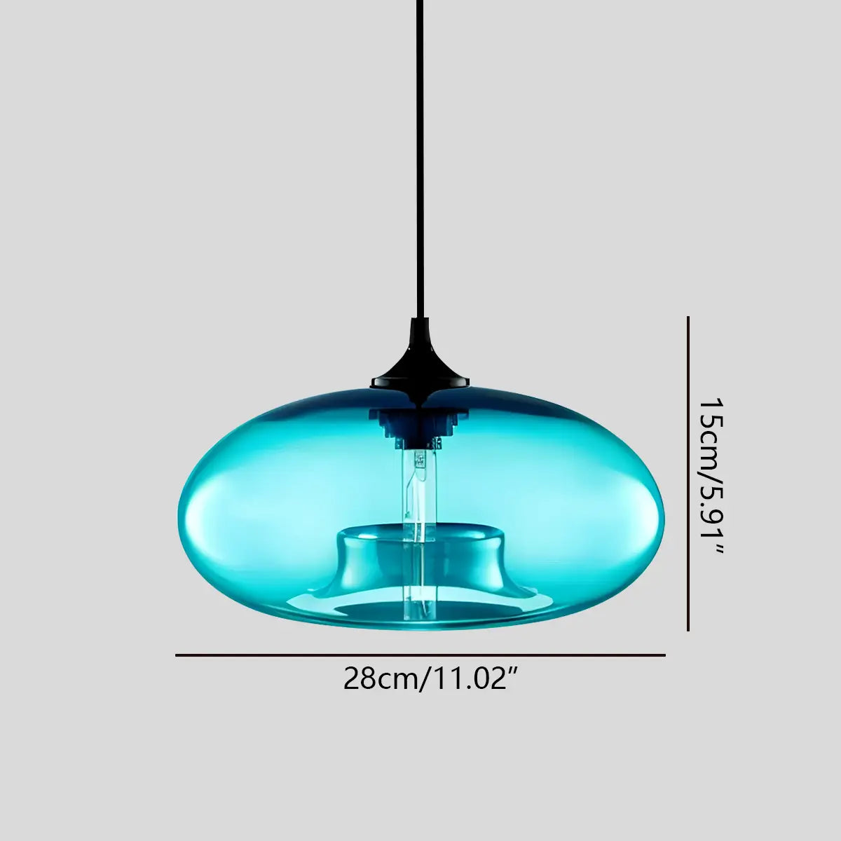 Feyran Colorful Glass Pendant Light for Dining Area