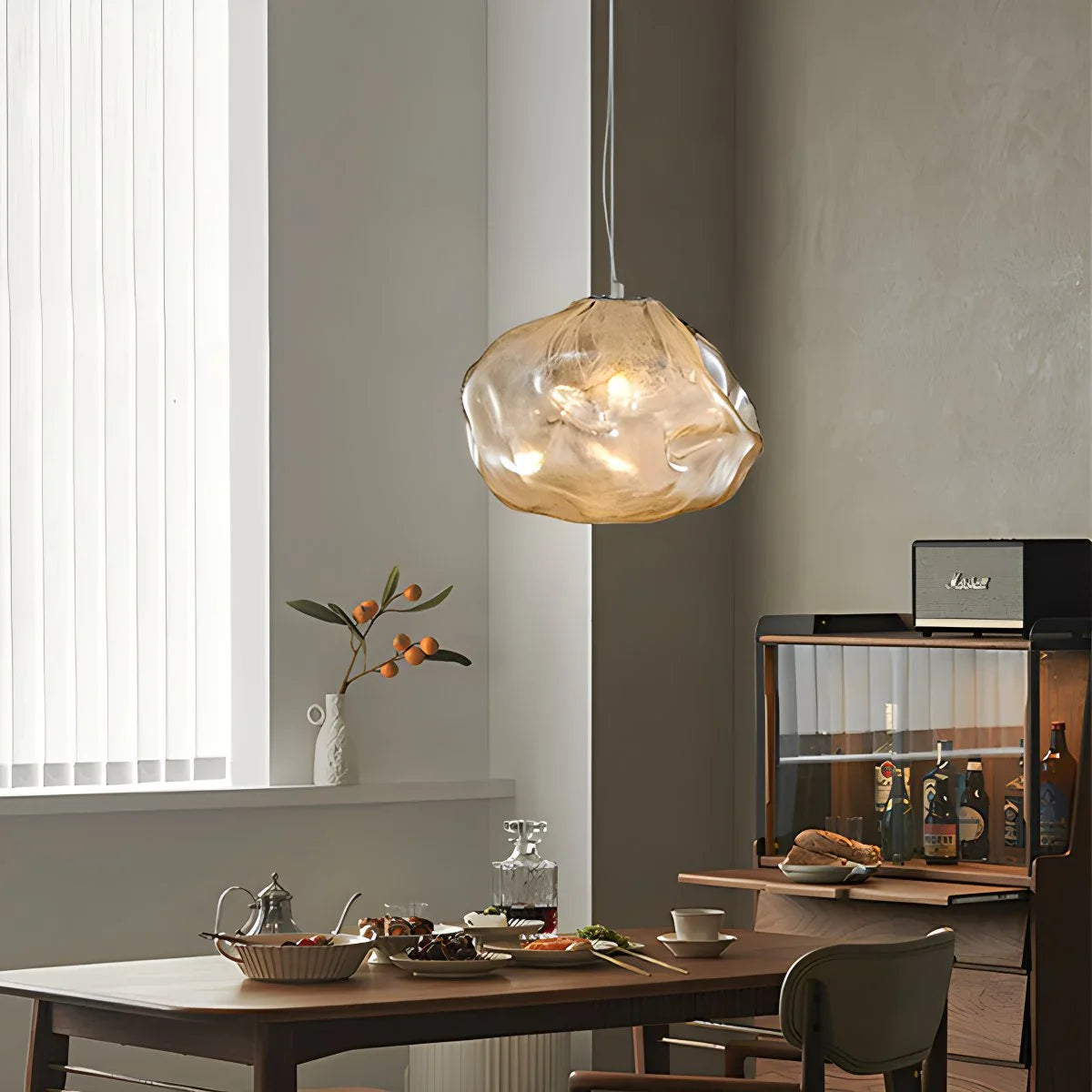 Feyran Light Luxury Cloud Shape Glass Pendant Light