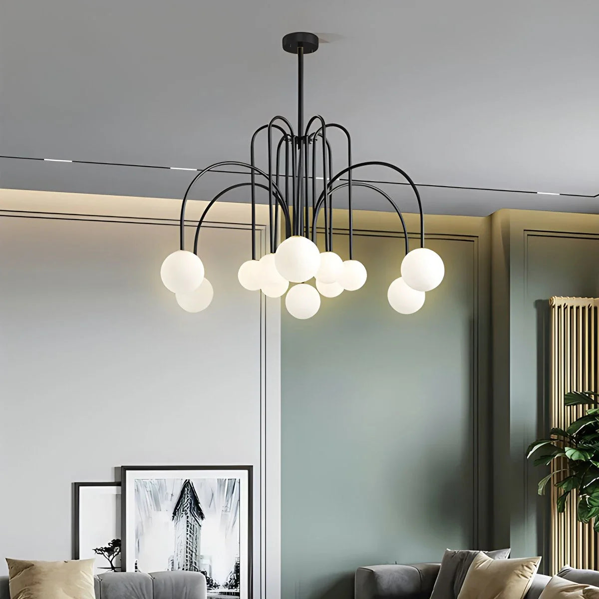 Feyran Avi Double Layer Glass Chandelier