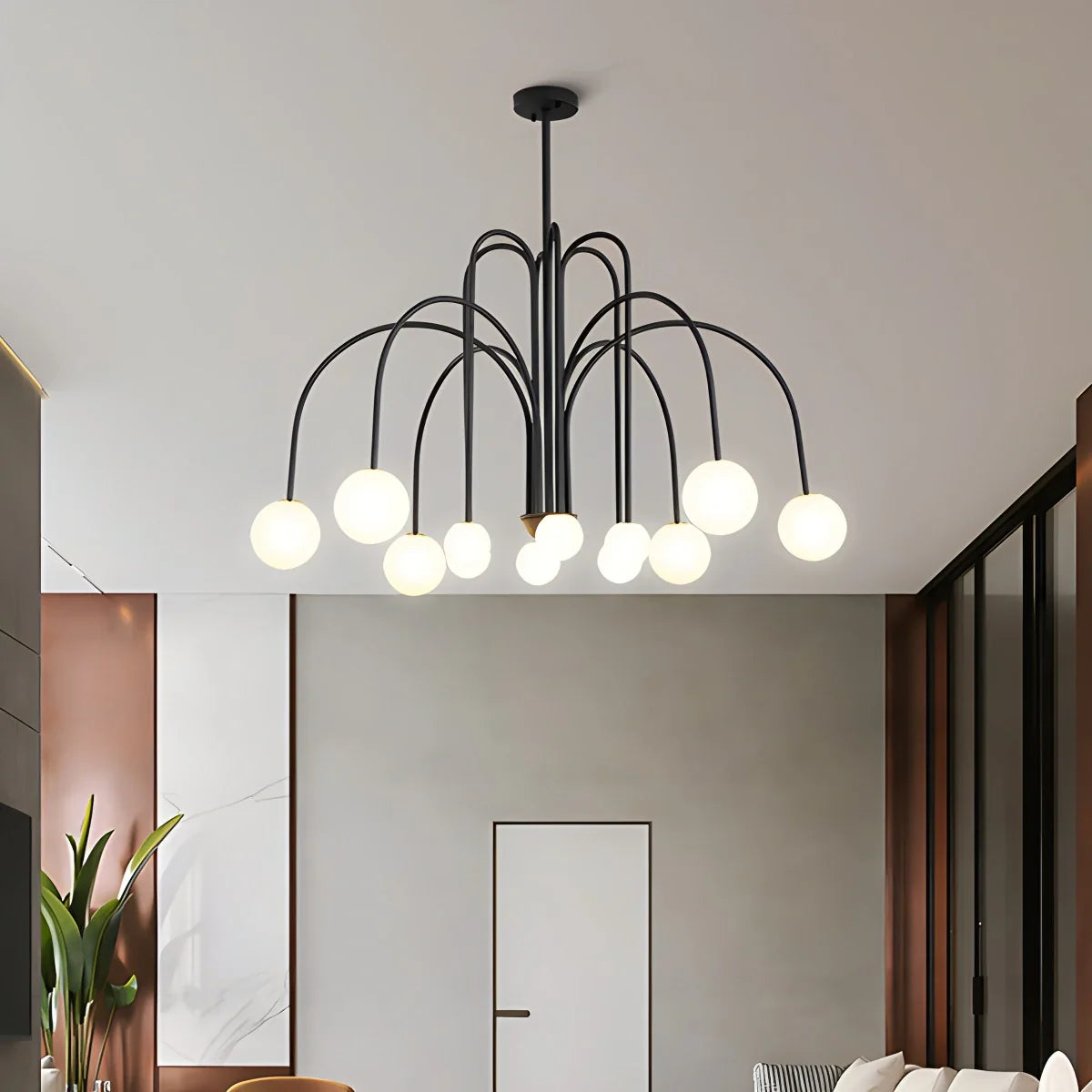 Feyran Avi Double Layer Glass Chandelier
