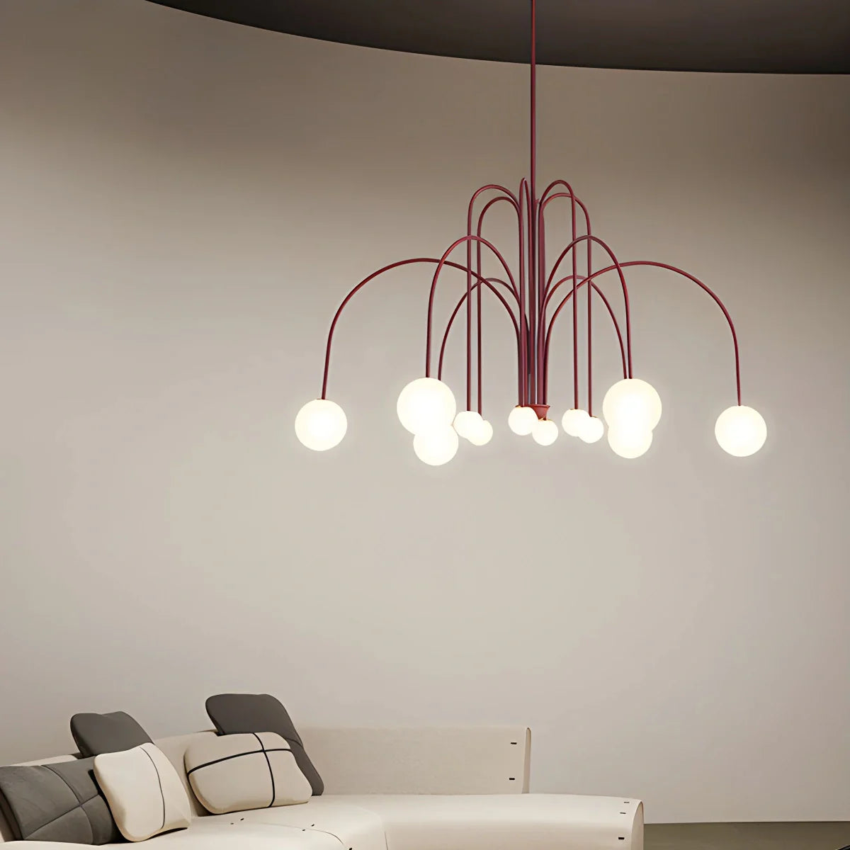 Feyran Avi Double Layer Glass Chandelier