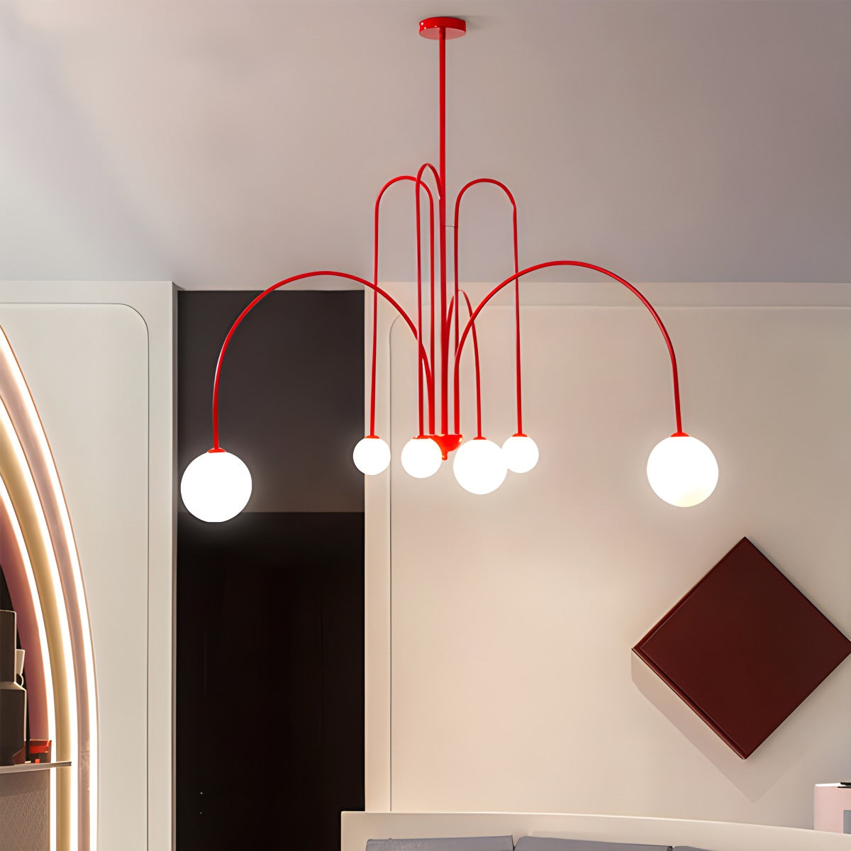 Feyran Avi Double Layer Glass Chandelier