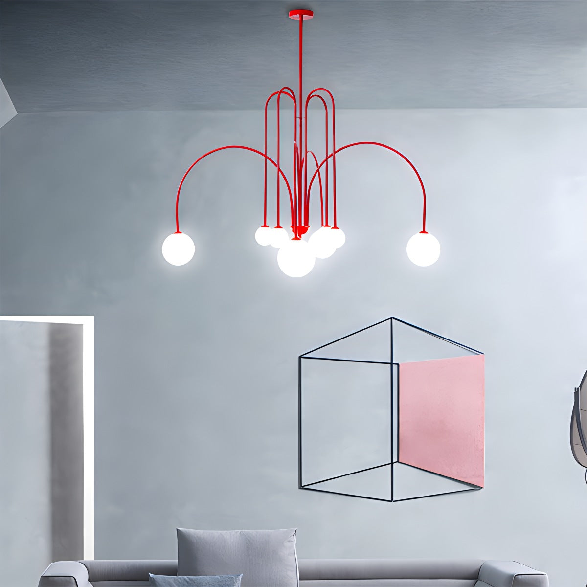 Feyran Avi Double Layer Glass Chandelier