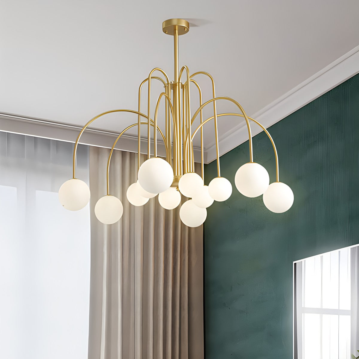 Feyran Avi Double Layer Glass Chandelier