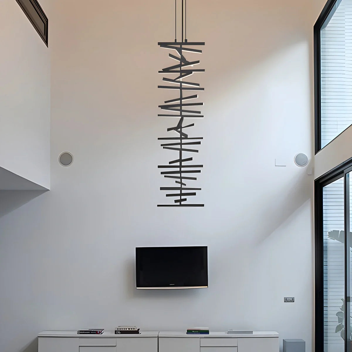 Feyran Linear Fish Bone Modeling Chandelier