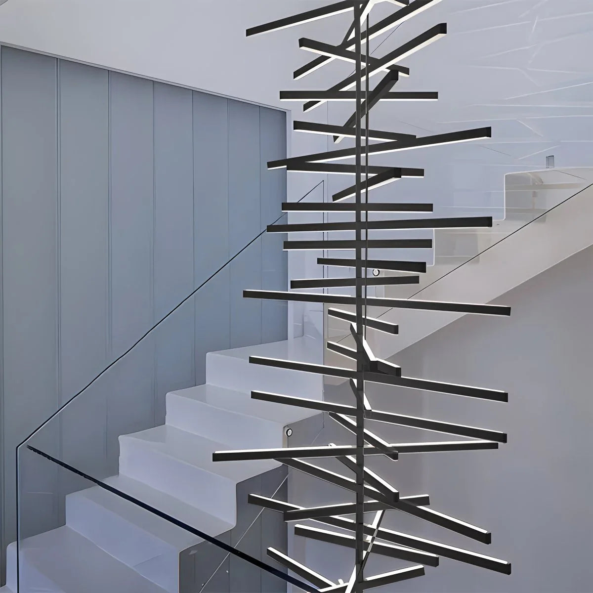 Feyran Linear Fish Bone Modeling Chandelier