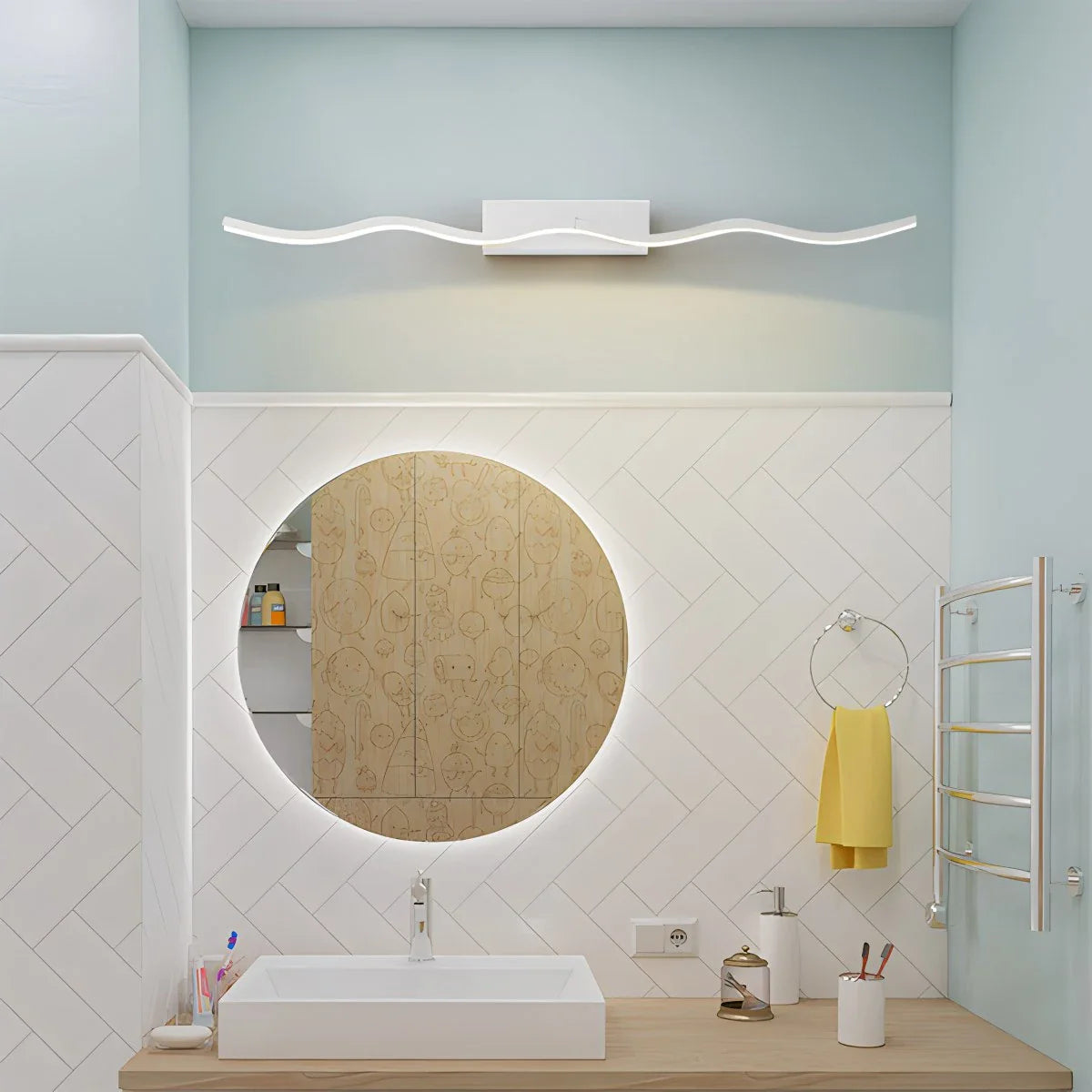 Feyran Linear Vanity Bathroom Wall Sconce For Mirror