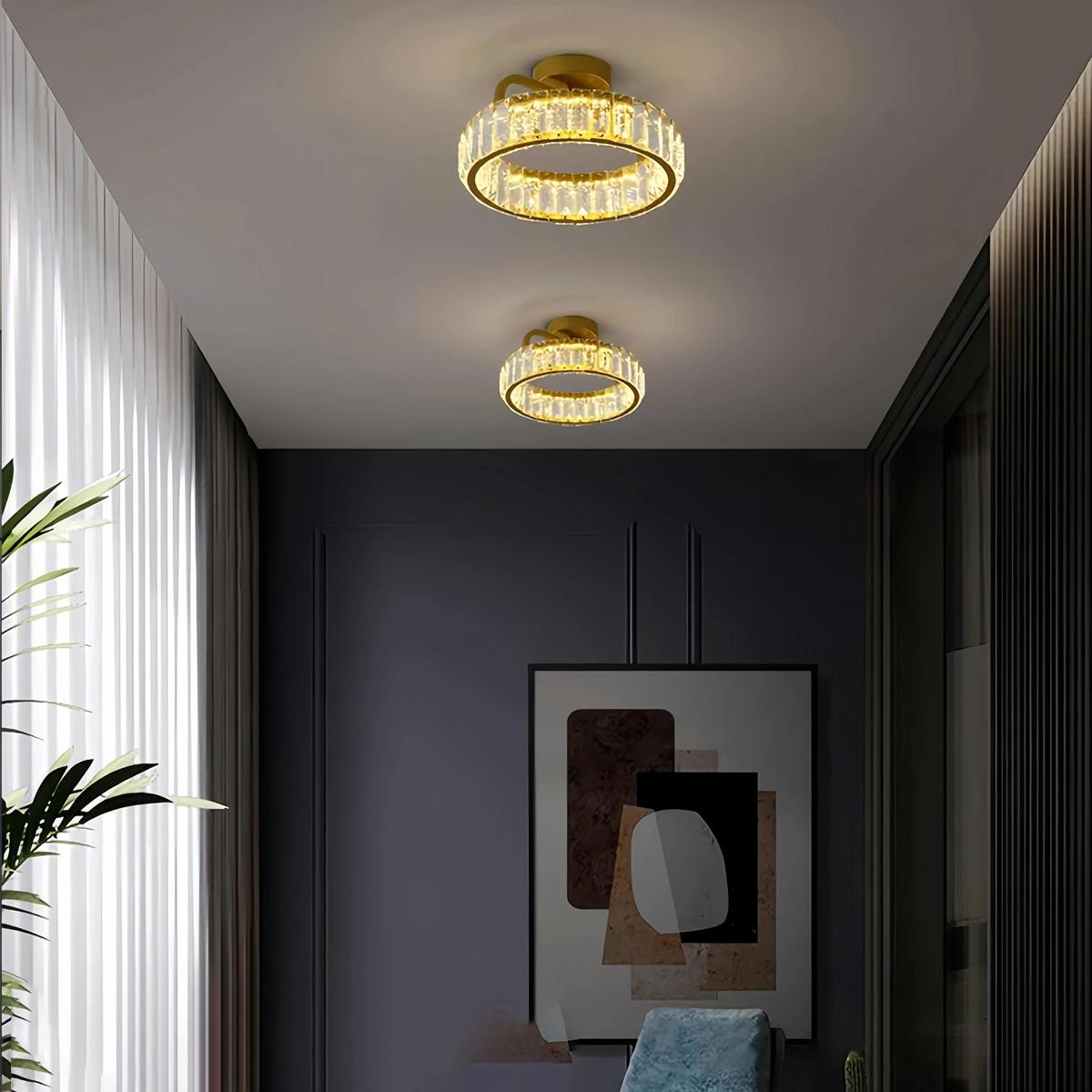 Feyran Loft Crystal Ceiling Lamp for Living Room