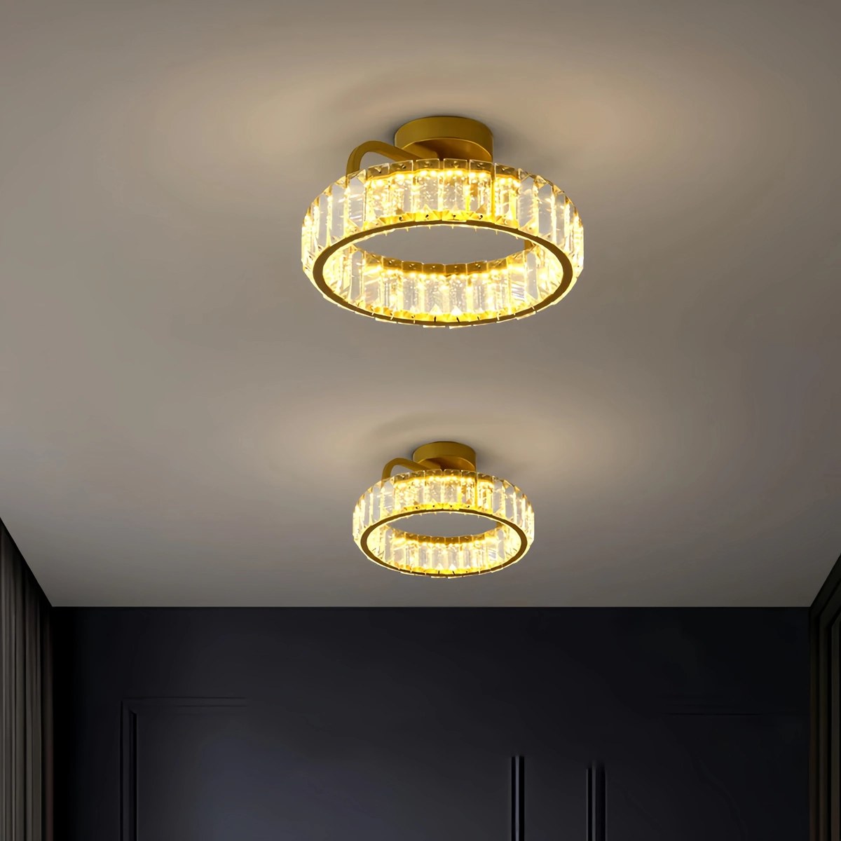 Feyran Loft Crystal Ceiling Lamp for Living Room