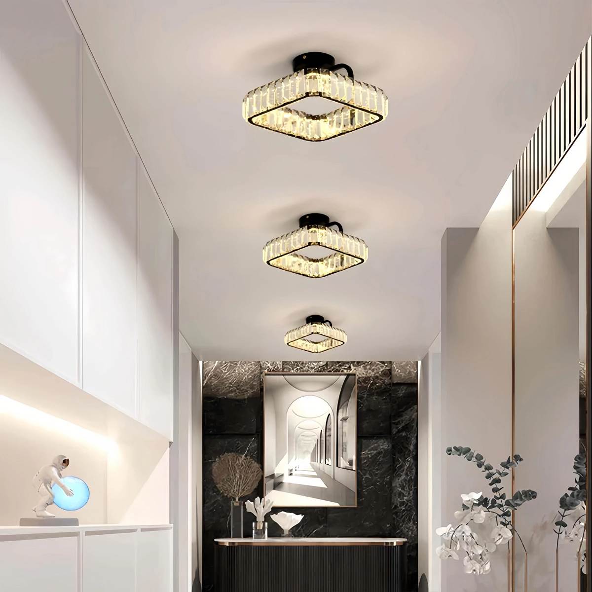 Feyran Loft Crystal Ceiling Lamp for Living Room