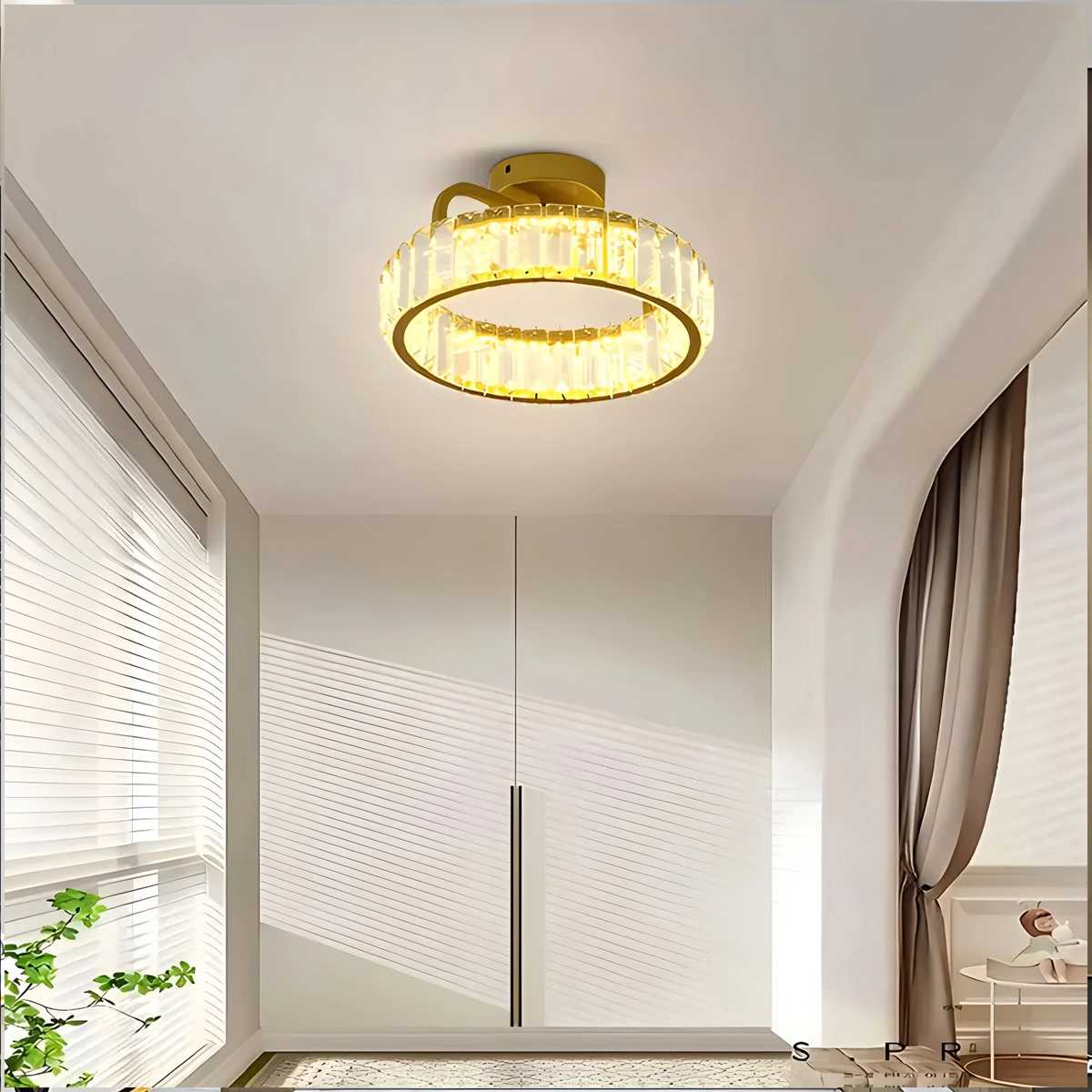 Feyran Loft Crystal Ceiling Lamp for Living Room