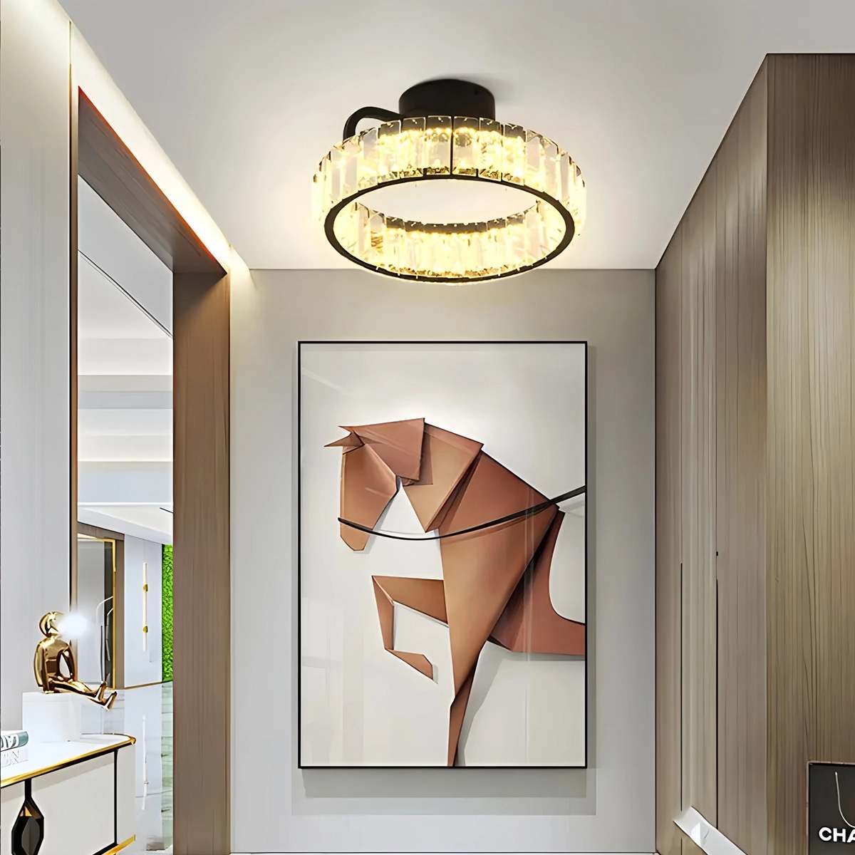 Feyran Loft Crystal Ceiling Lamp for Living Room