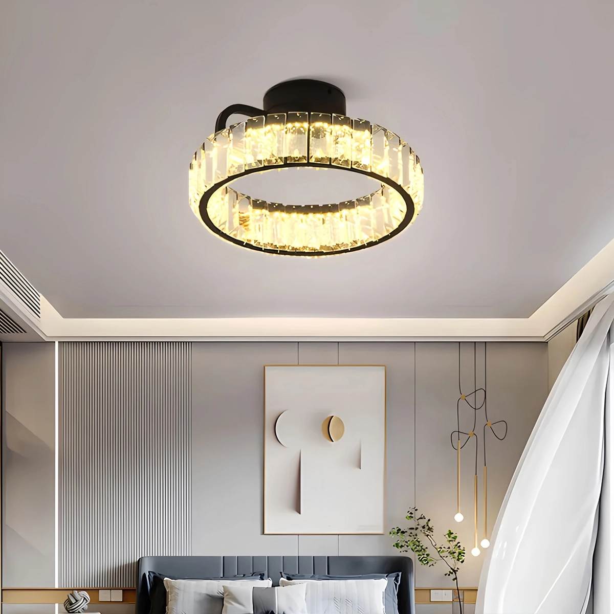 Feyran Loft Crystal Ceiling Lamp for Living Room