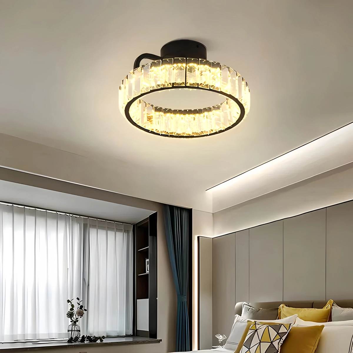 Feyran Loft Crystal Ceiling Lamp for Living Room