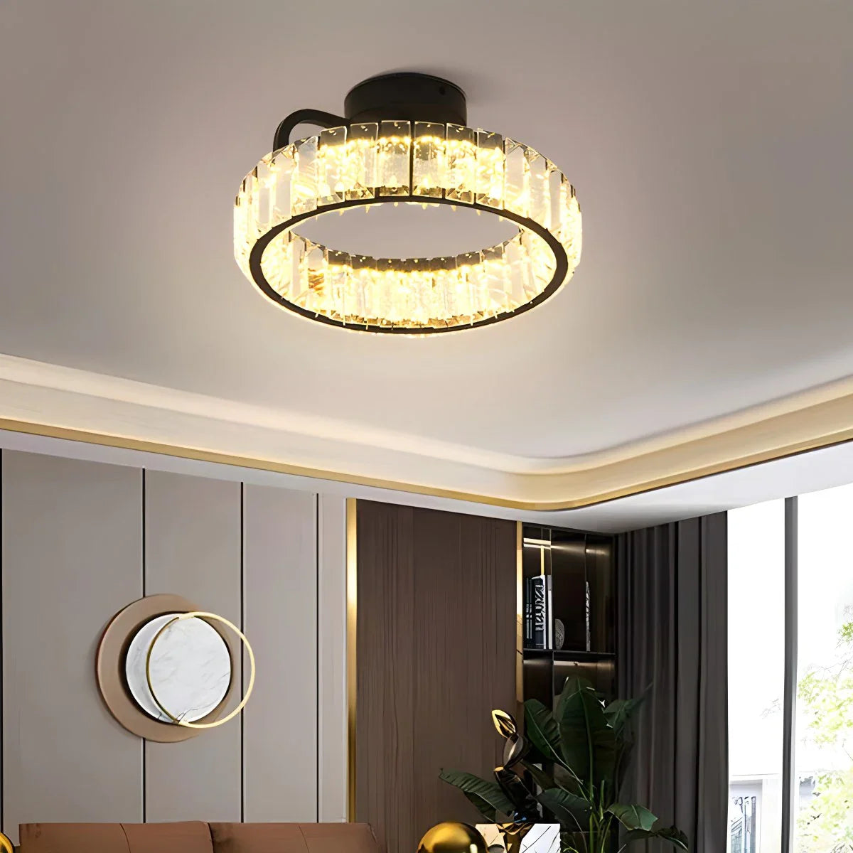 Feyran Loft Crystal Ceiling Lamp for Living Room