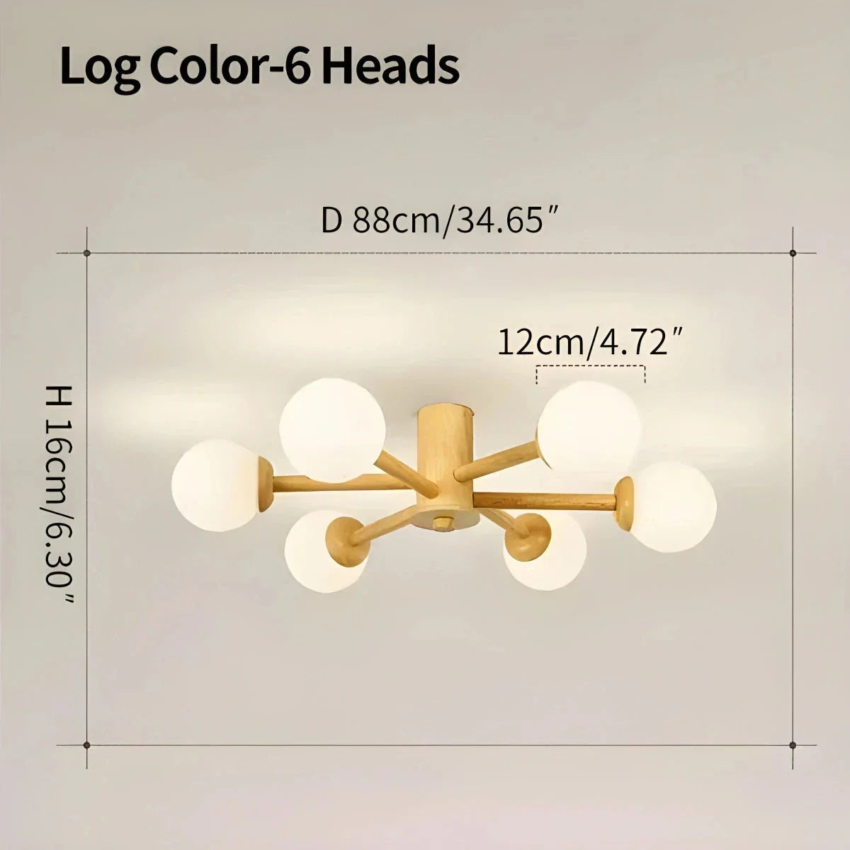Feyran Nordic Wooden Dining Room Ceiling Light