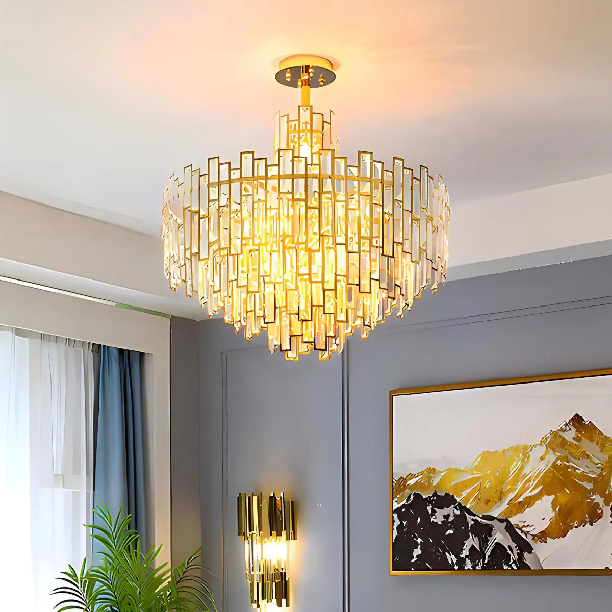 Feyran Lucienne Crystal Chandelier for Living Room