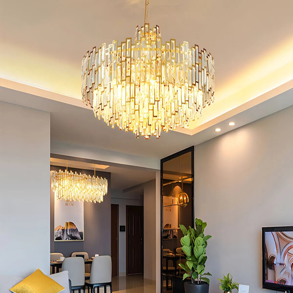 Feyran Lucienne Crystal Chandelier for Living Room