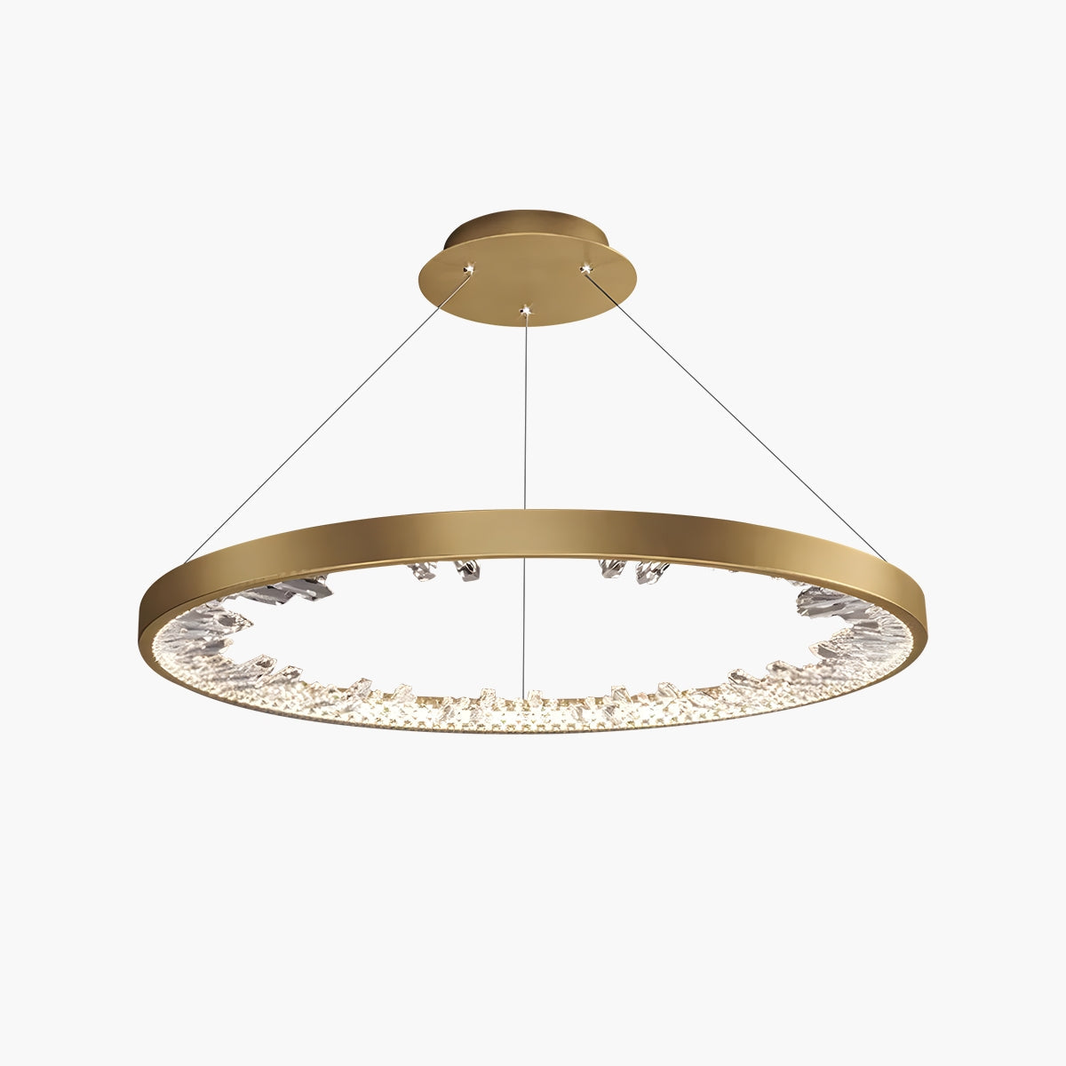 Feyran Luxury Circle Crystal Chandelier for Living Room