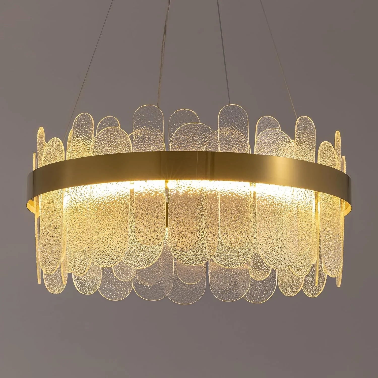 Luxury Duel Tier Round Crystal Chandelier - Feyran