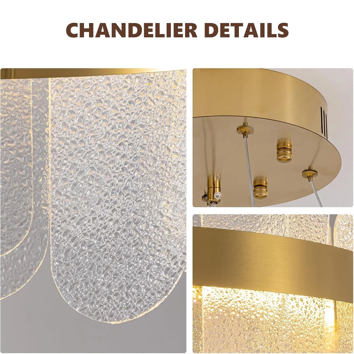 Luxury Duel Tier Round Crystal Chandelier - Feyran