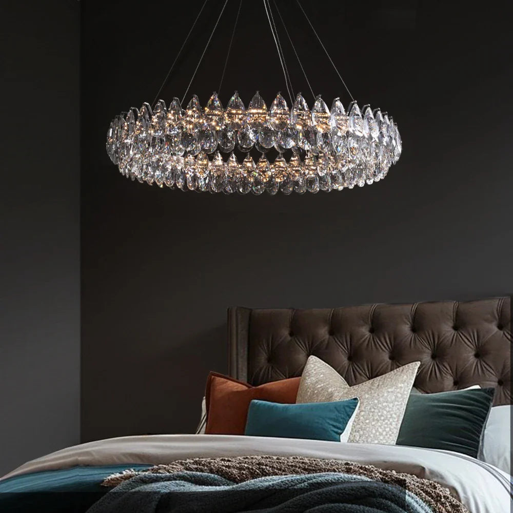 Luxury Water Drop Crystal Chandelier- Feyran