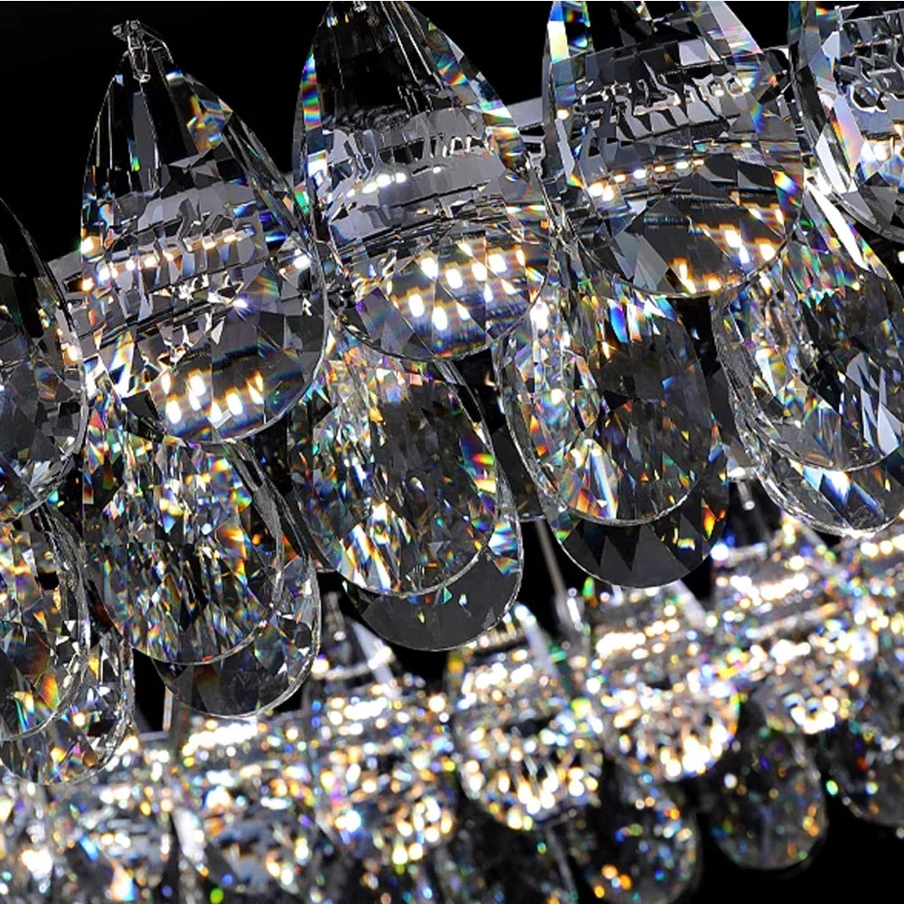 Luxury Water Drop Crystal Chandelier- Feyran