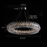 Luxury Water Drop Crystal Chandelier- Feyran