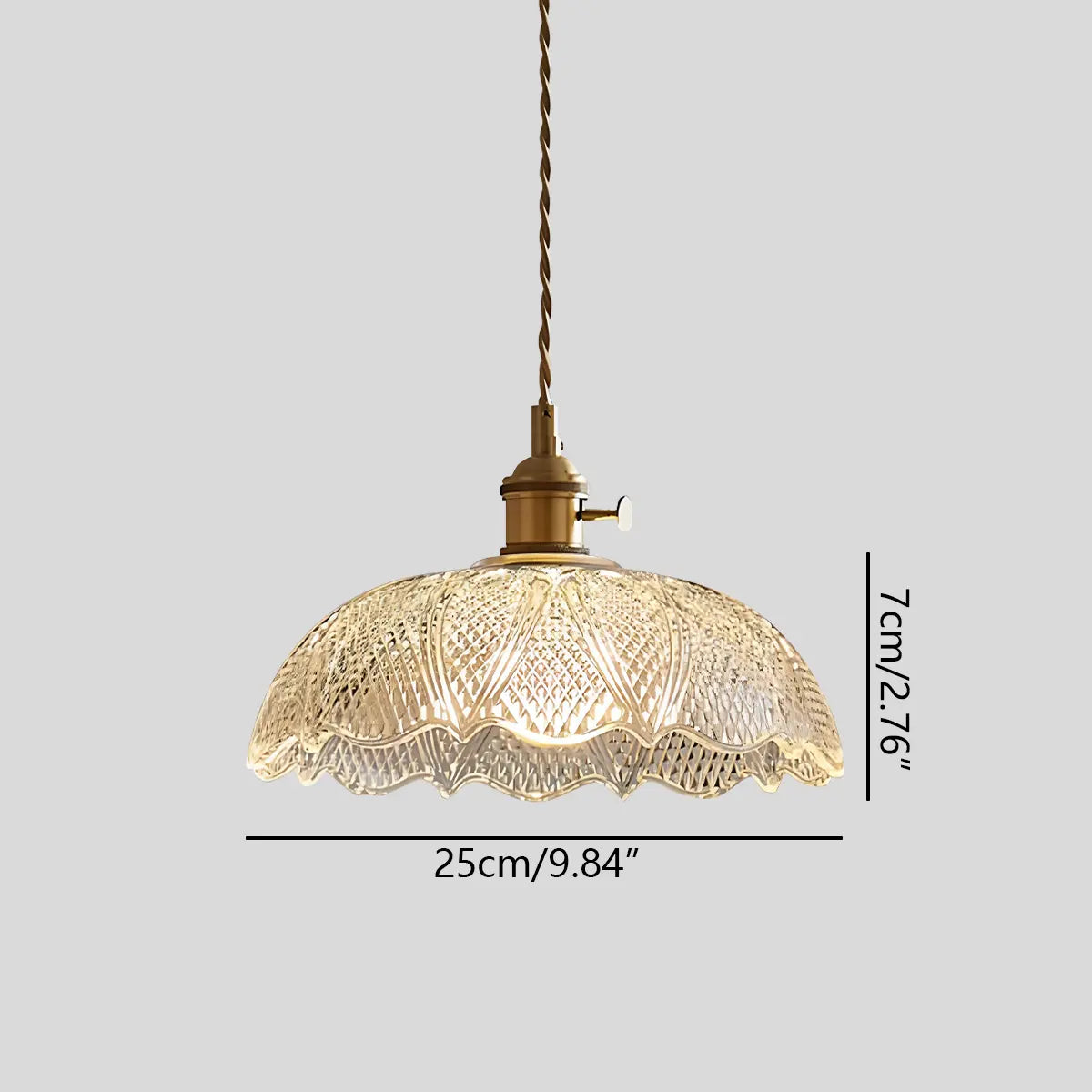 Feyran Isabel Glass Pendant Light for Kitchen Island