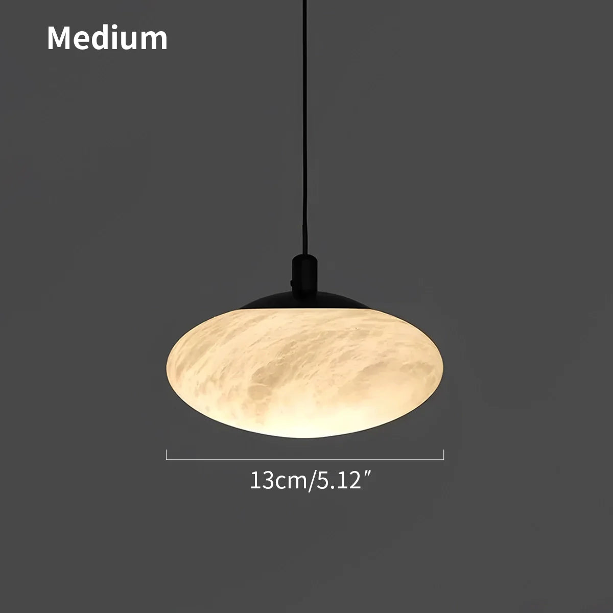 Feyran Modern Oval Bedroom Spanish Alabaster Pendant Light