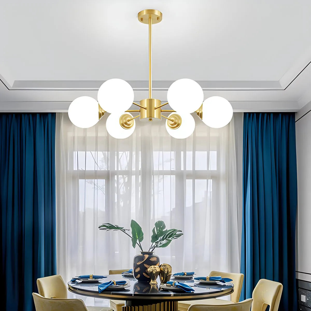 Feyran Melanie Glass Bubble Chandelier