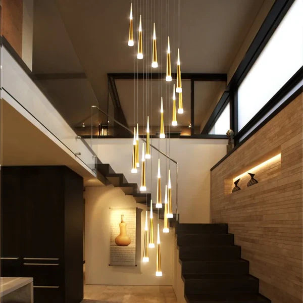 Feyran Meteor Shower Chandelier for Staircase