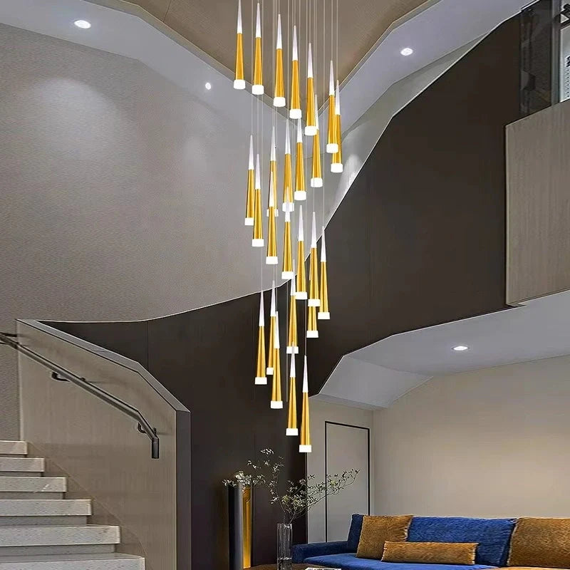 Feyran Meteor Shower Chandelier for Staircase