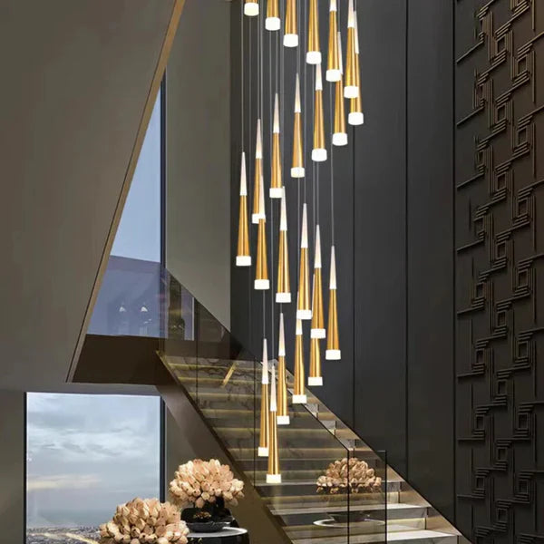Feyran Meteor Shower Chandelier for Staircase
