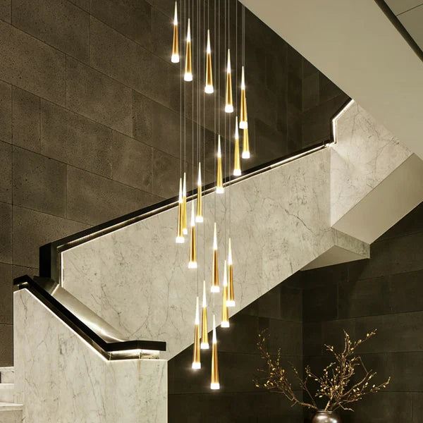 Feyran Meteor Shower Chandelier for Staircase