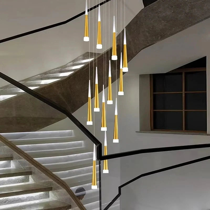 Feyran Meteor Shower Chandelier for Staircase