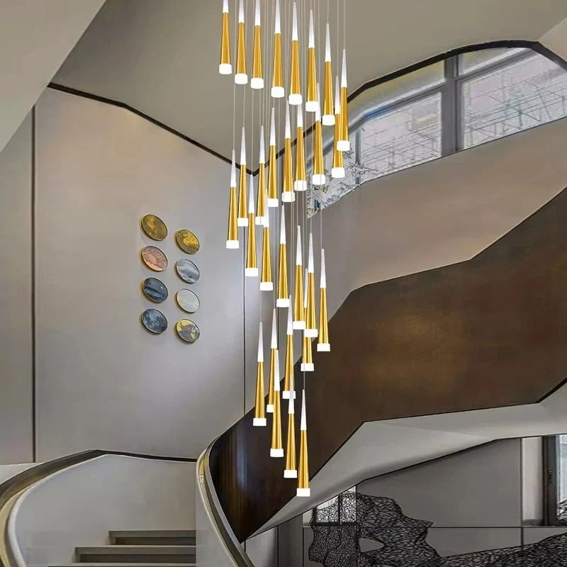 Feyran Meteor Shower Chandelier for Staircase
