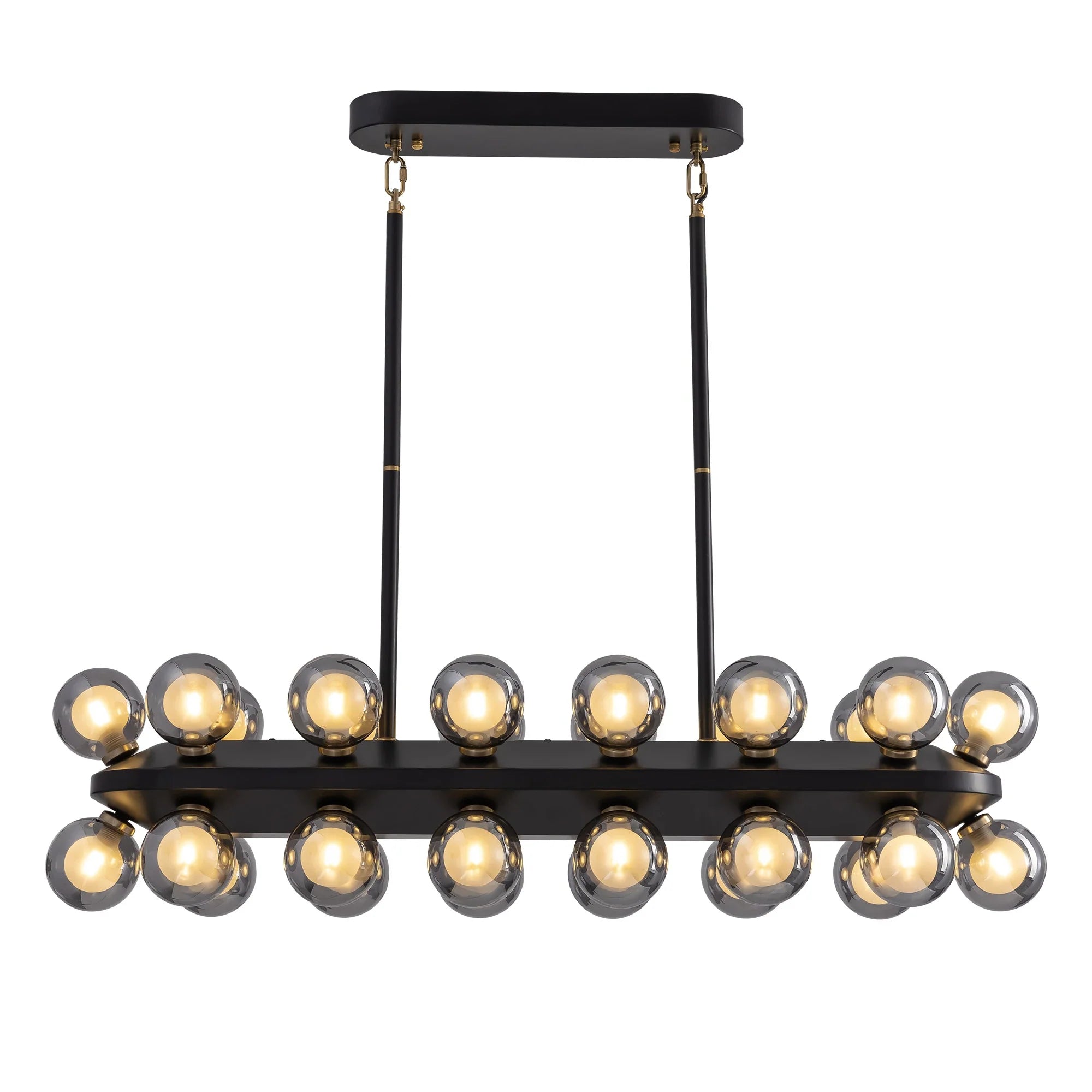 Mid-Century Modern Black Sputnik Chandlier - Feyran