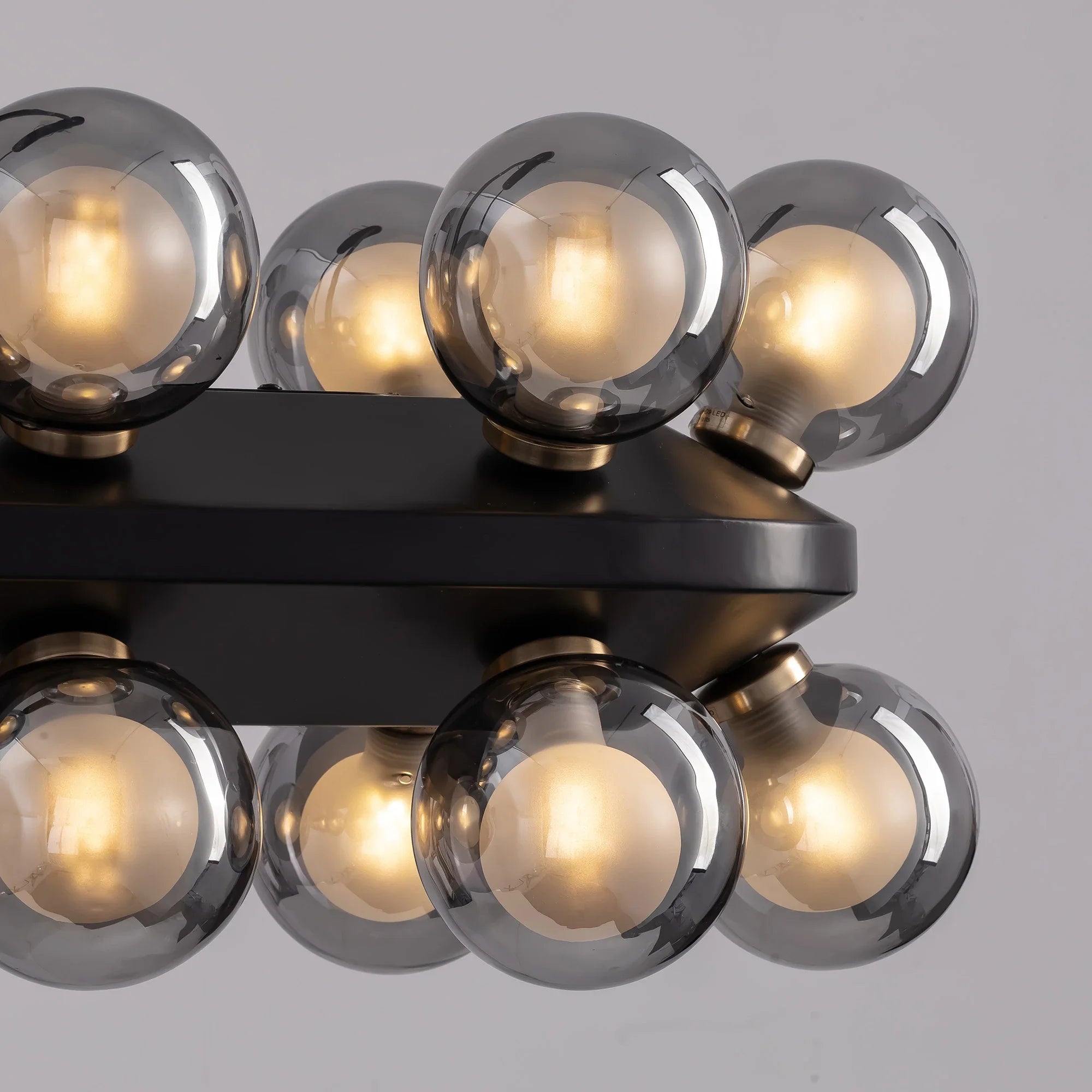 Mid-Century Modern Black Sputnik Chandlier - Feyran