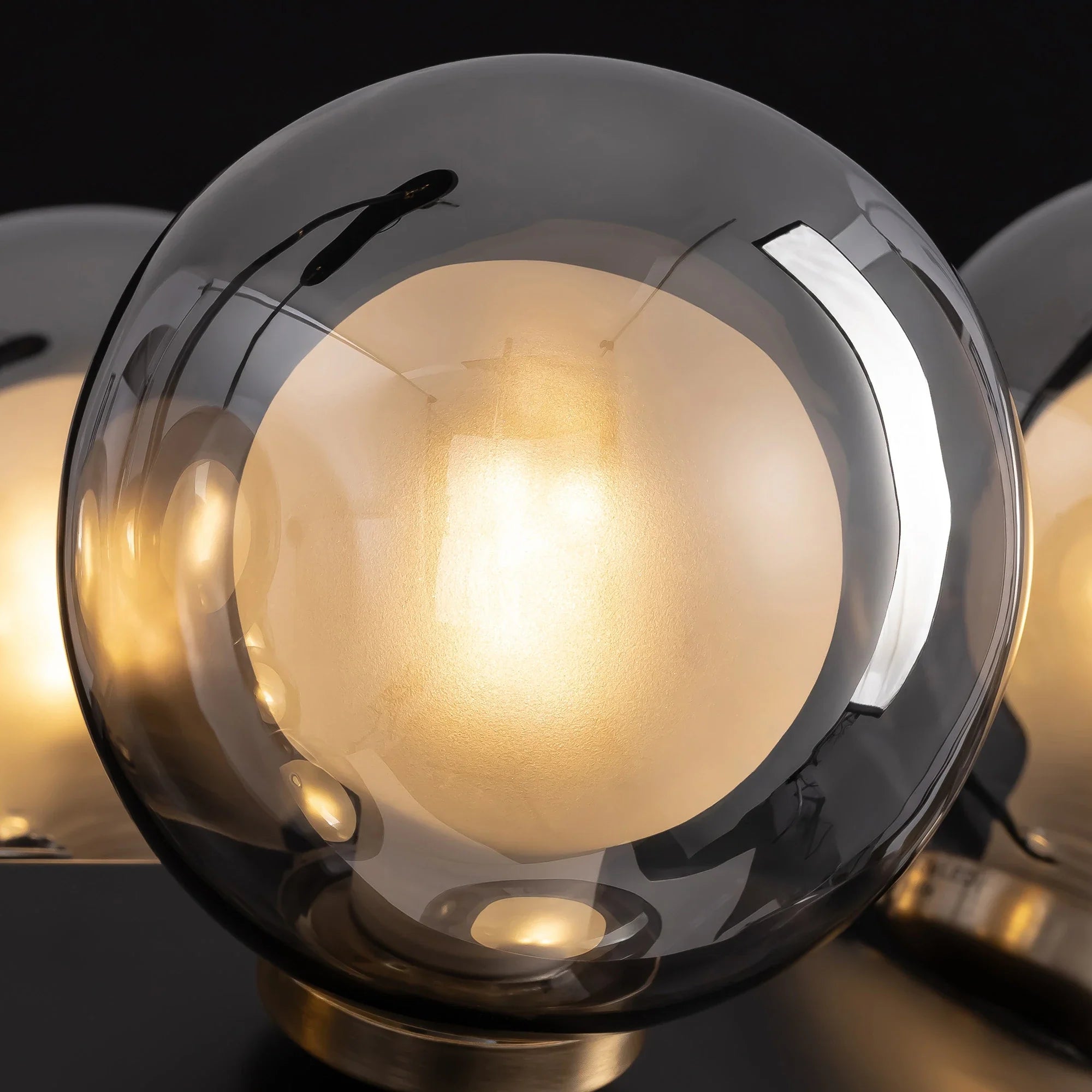 Mid-Century Modern Black Sputnik Chandlier - Feyran