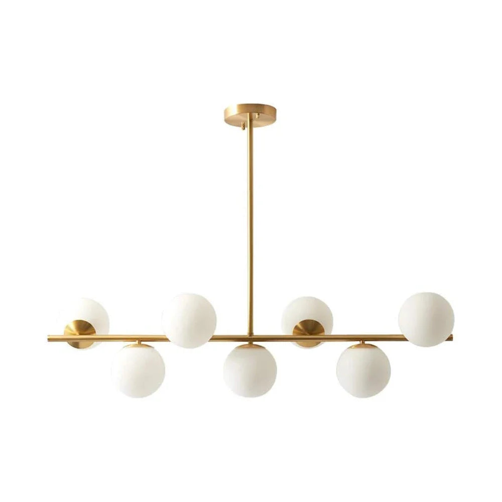 Glass Globe Gold Sputnik Chandelier-Feyran