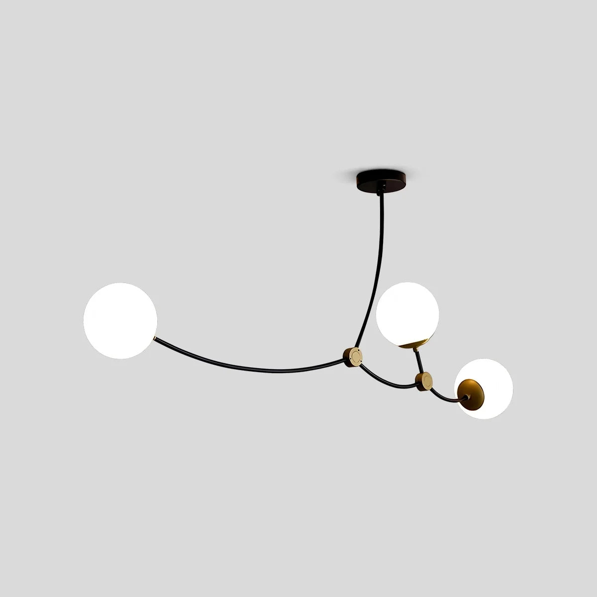Feyran Minimalist Sputnik Globe Glass Chandelier