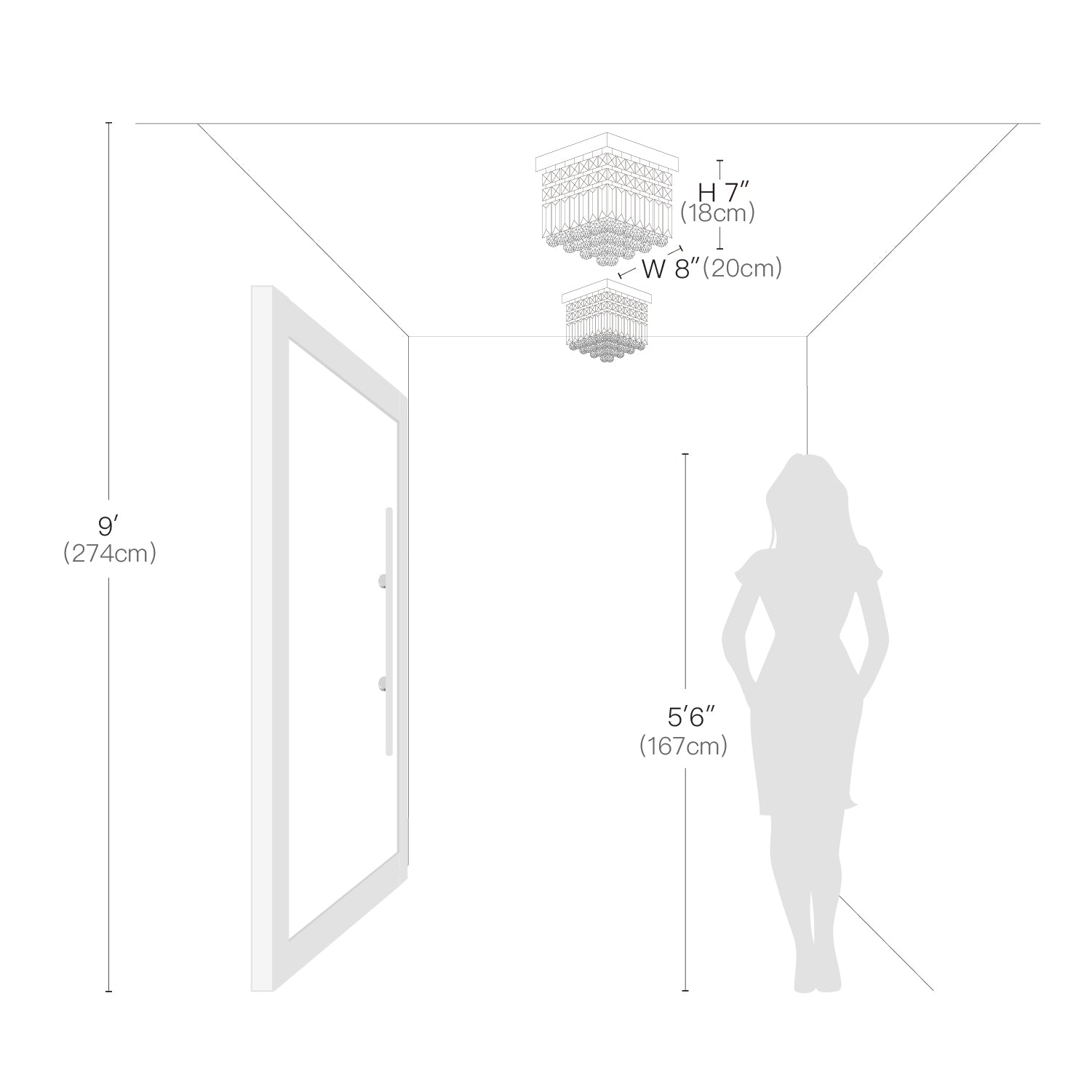Modern Design Crystal Chandelier Ceiling Light
