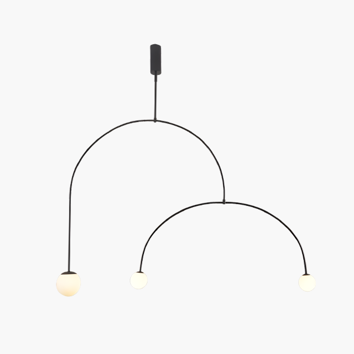 Feyran Minimalist Linear Metal Chandelier